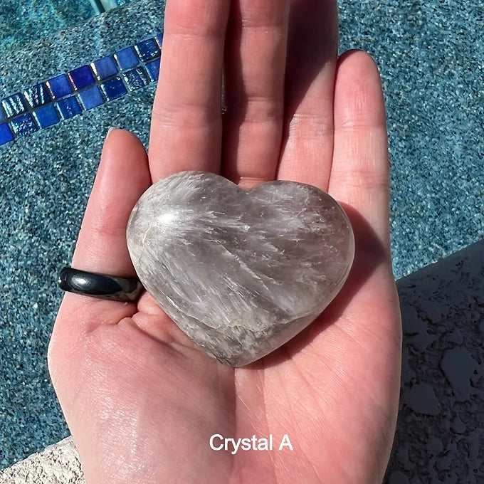 Super7 Quartz Heart Carving