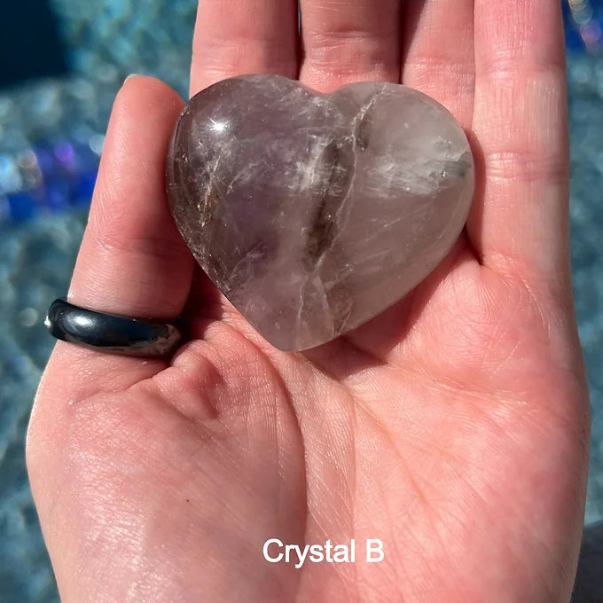 Super7 Quartz Heart Carving
