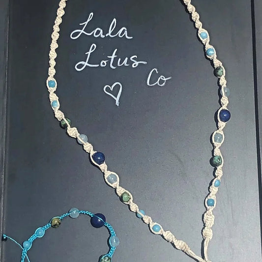 Throat Chakra Jewelry Set