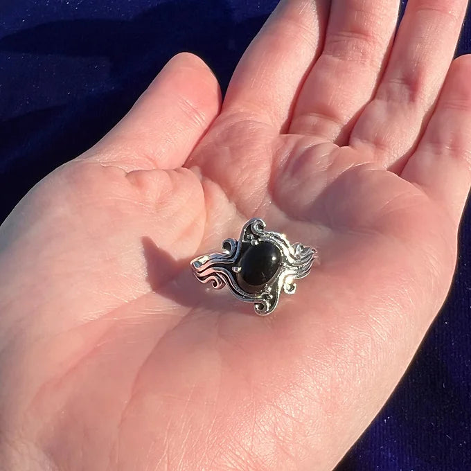 Antique Black Onyx Ring