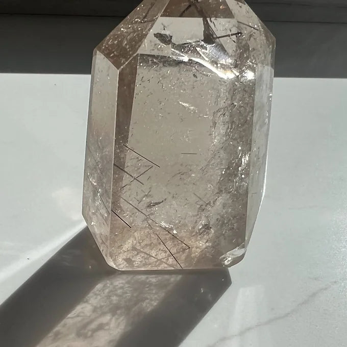 Black Rutile Quartz Tower