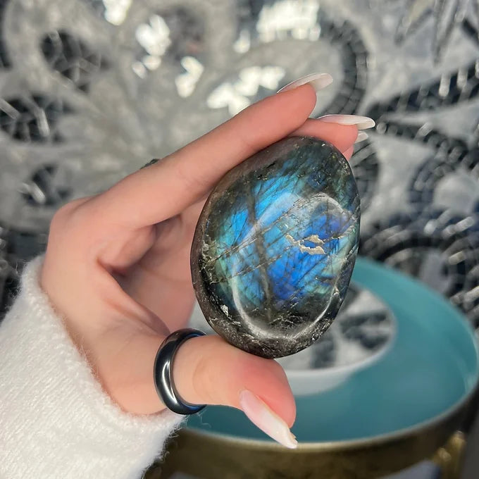 Large Labradorite Palm Stone