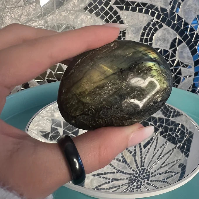 Large Labradorite Palm Stone