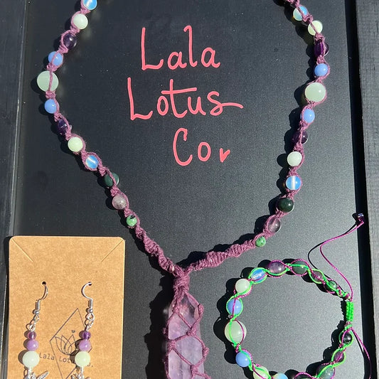 Purple Haze Hemp Necklace Bundle