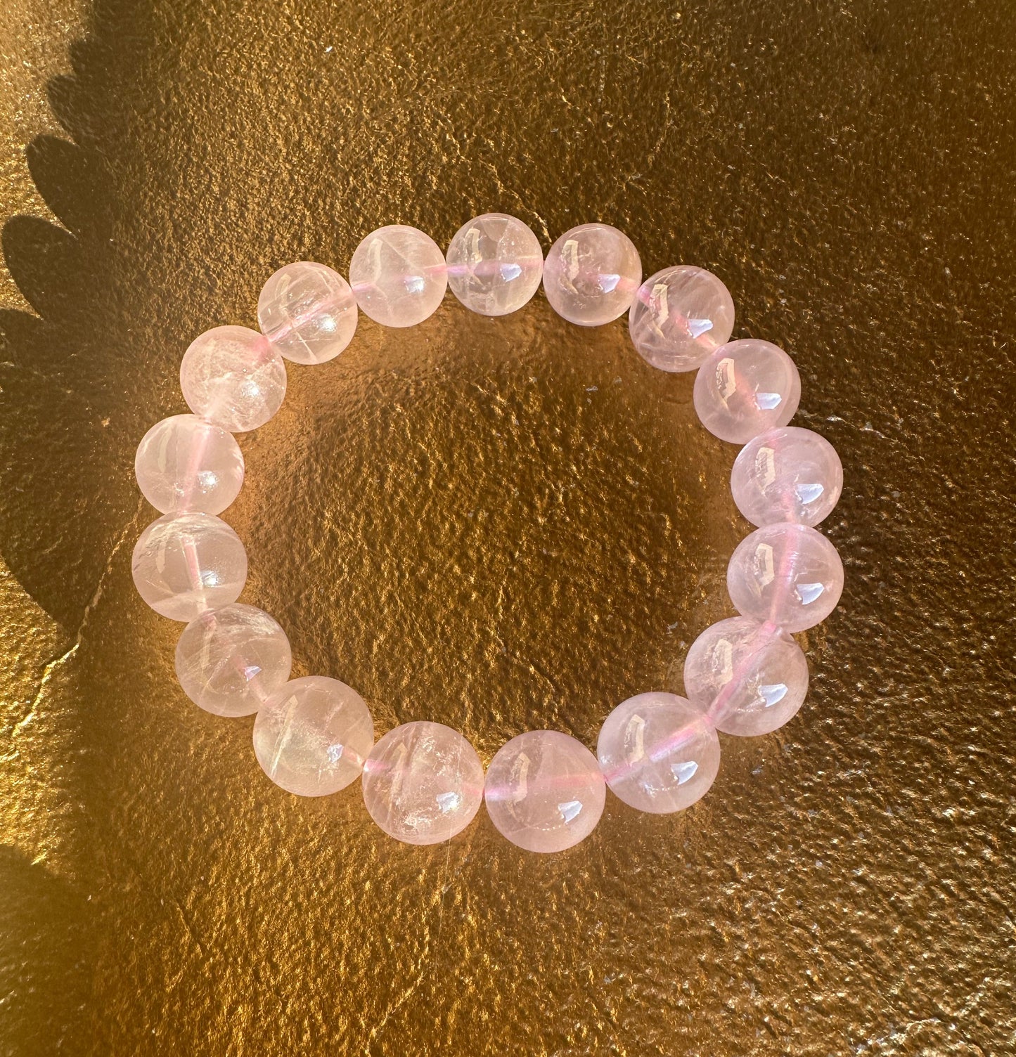 Gemmy Rose Quartz Stretch Bracelet