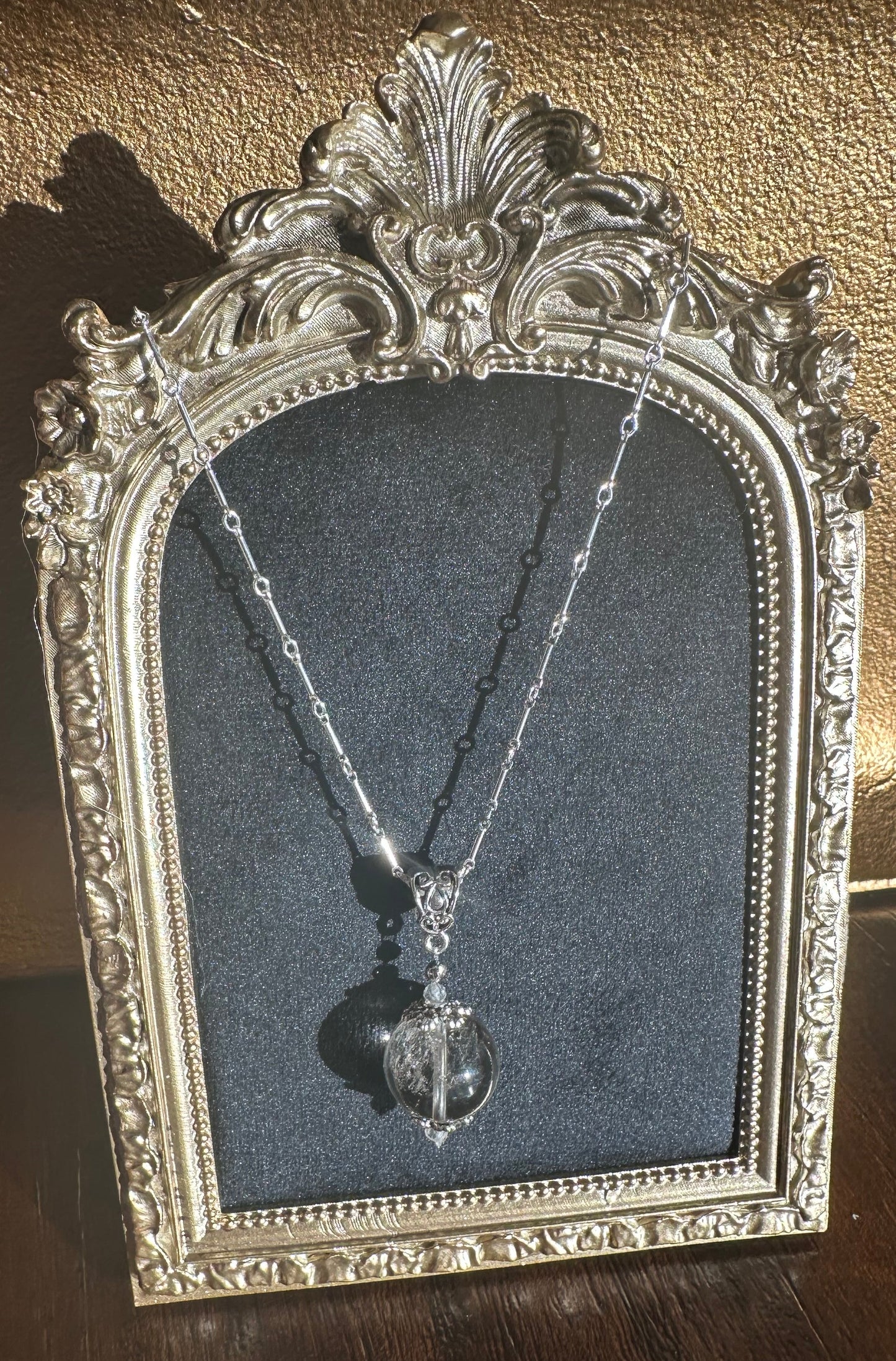 Smoky Quartz Pool of Light Necklace