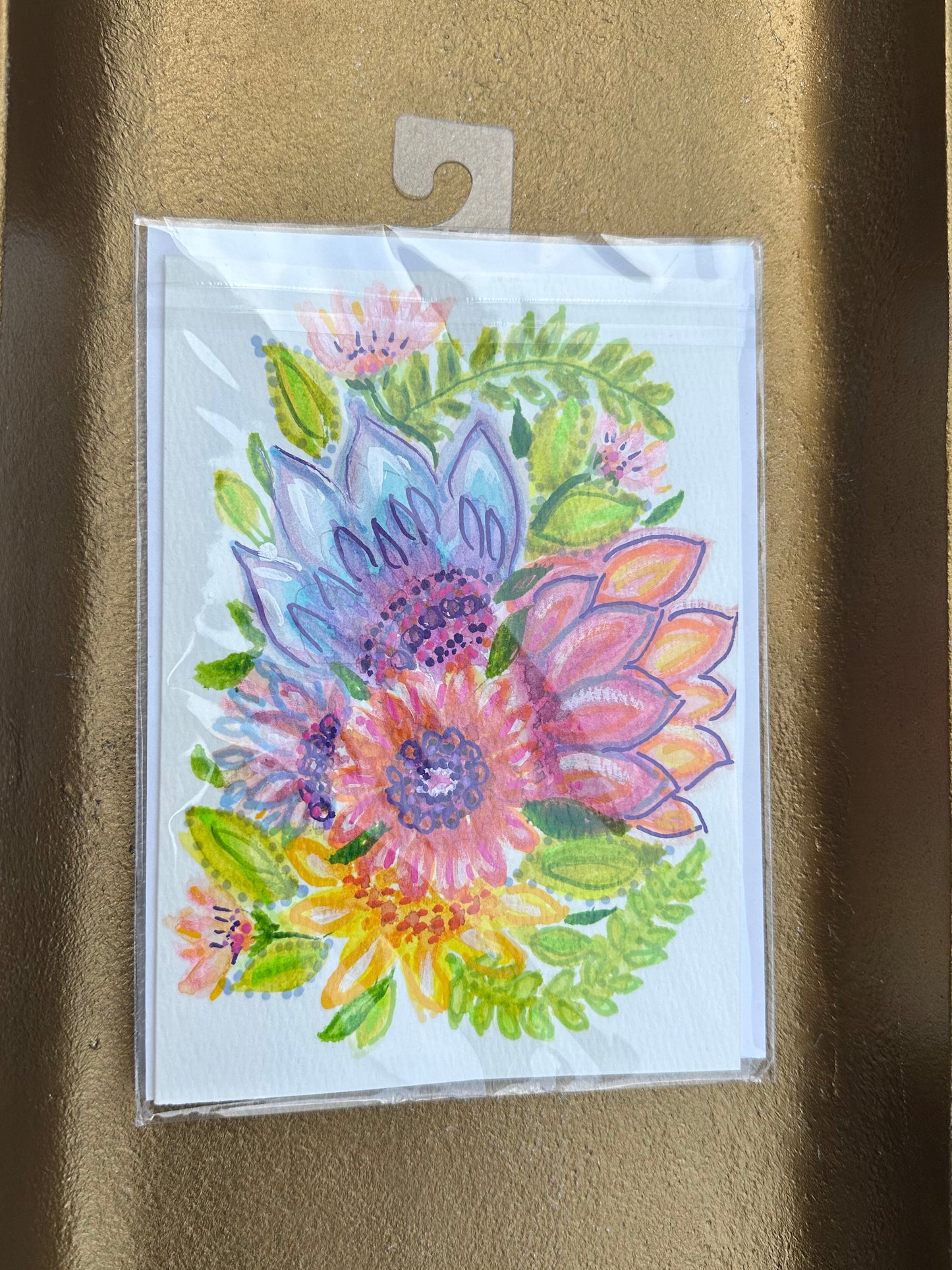 Vibrant Cactus Flower Card