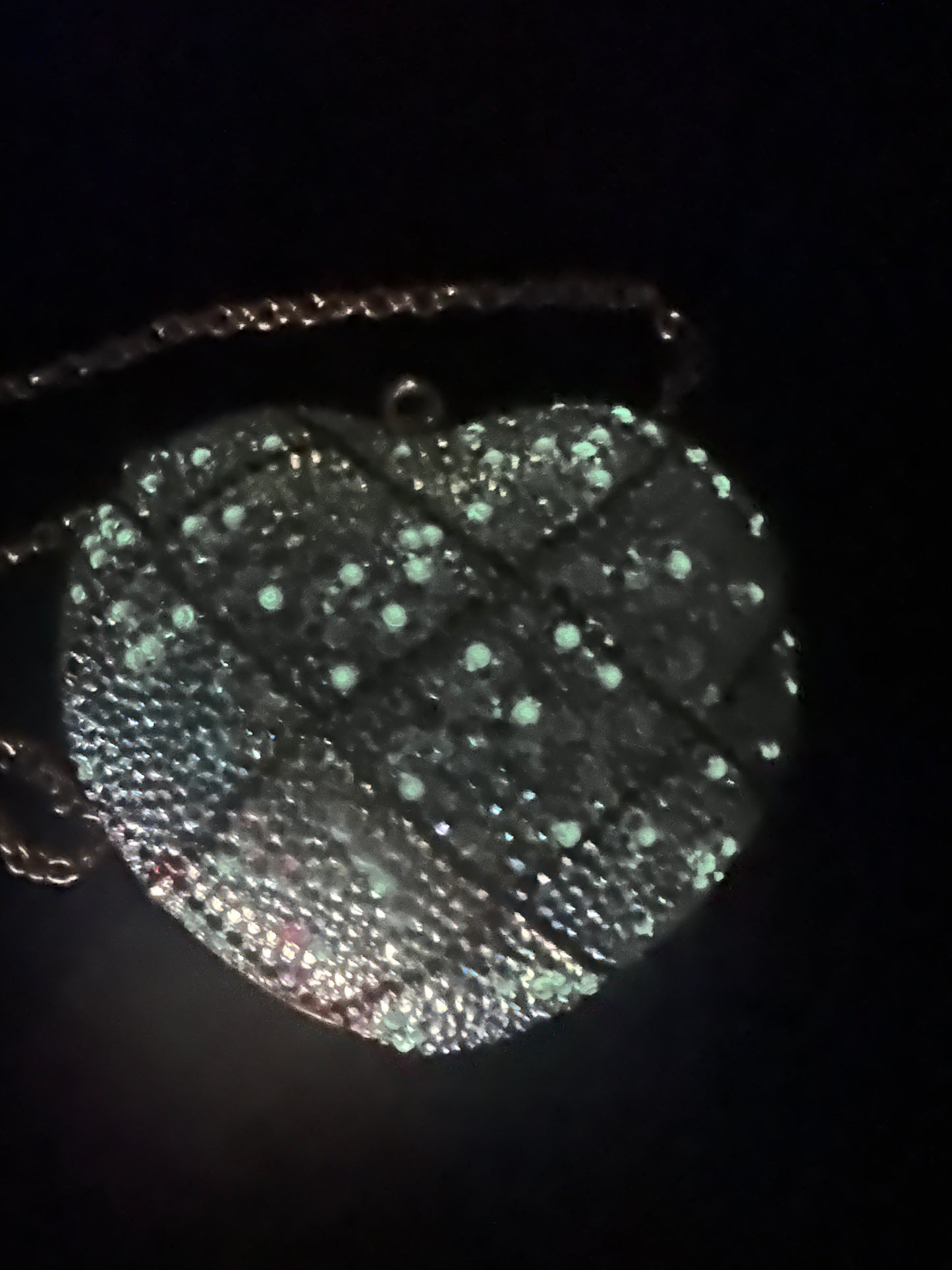 Handmade Diamond Heart Purse