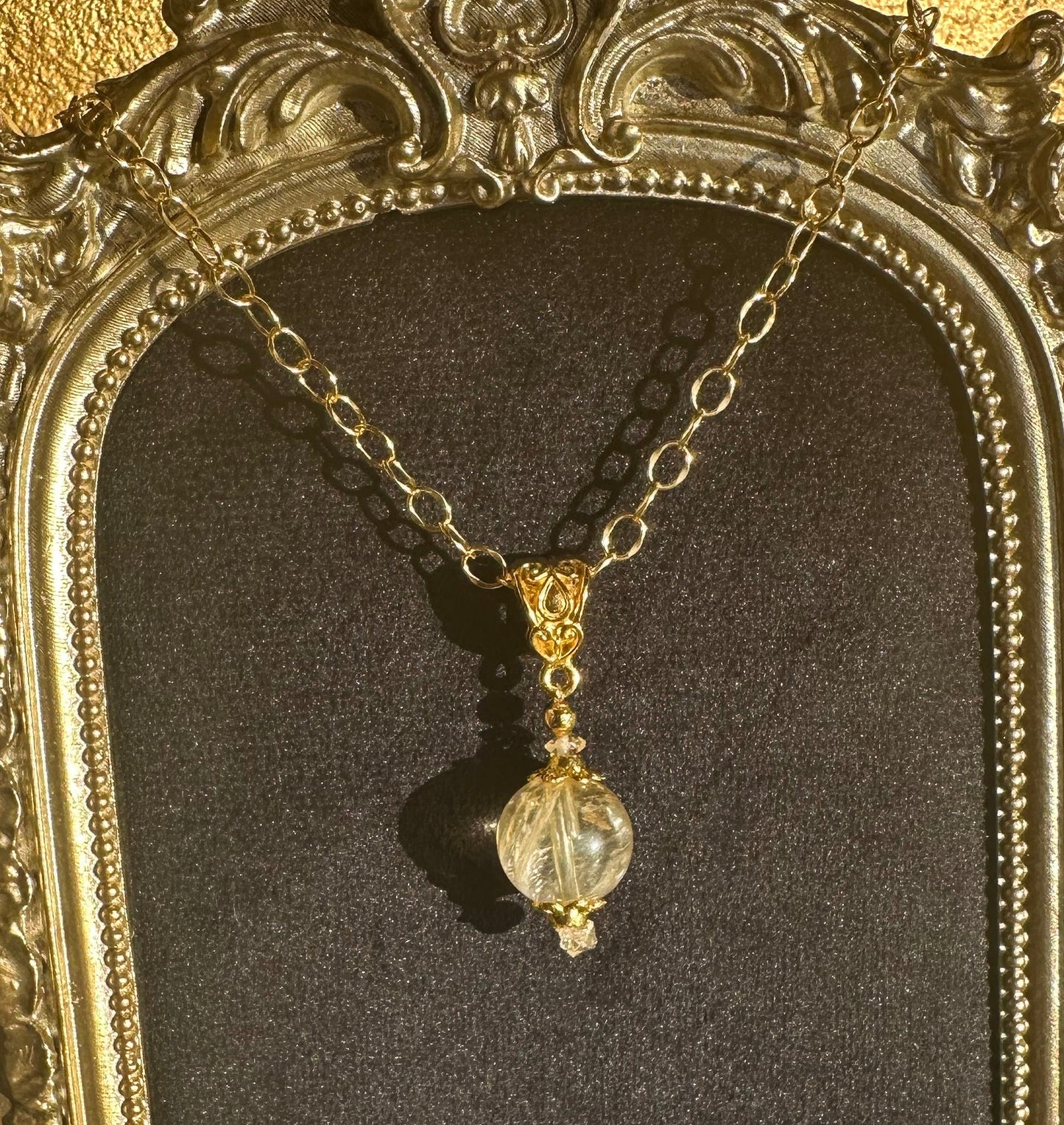 Citrine Pool of Light Necklace