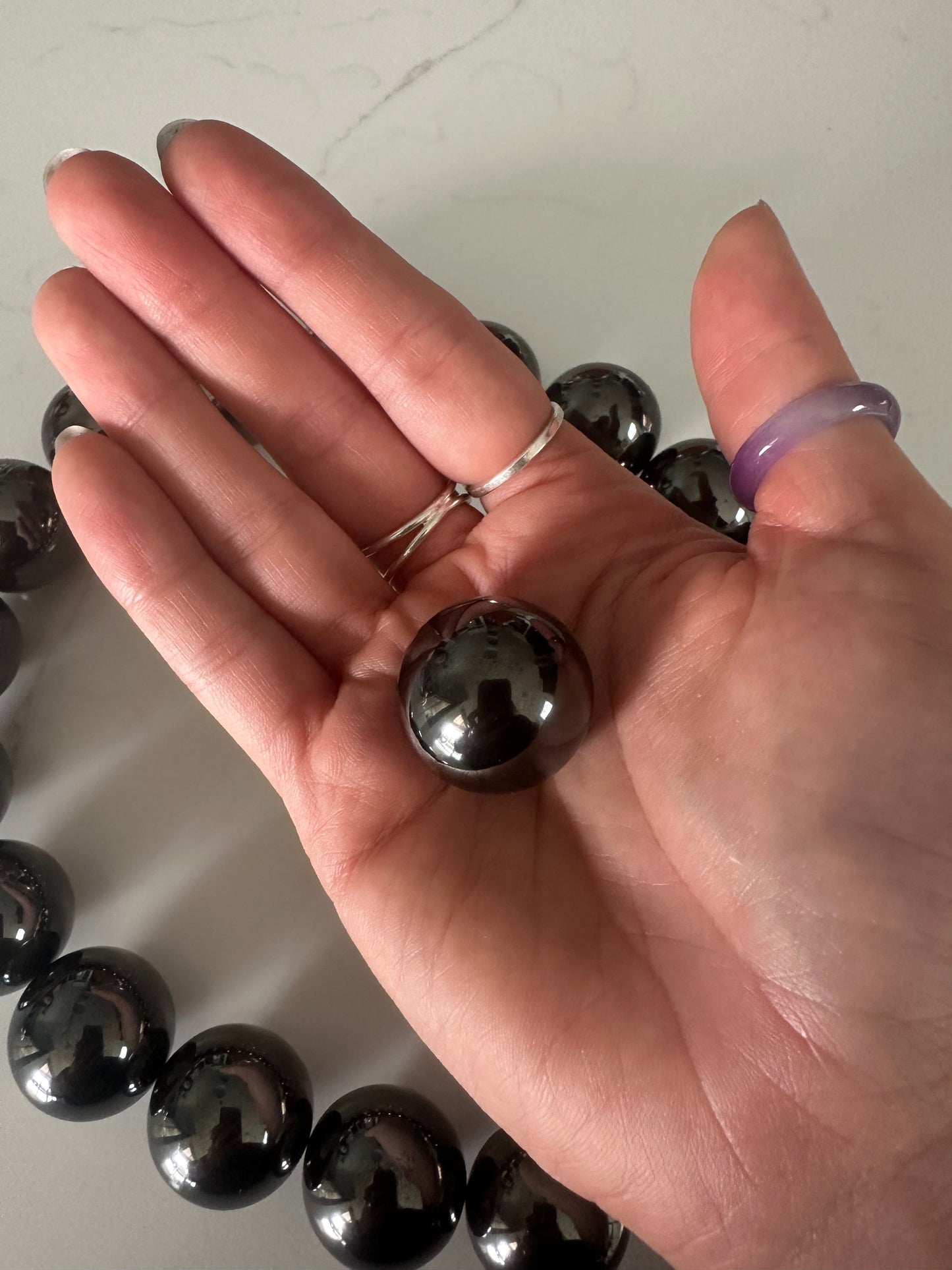 Magnetized Hematite Spheres