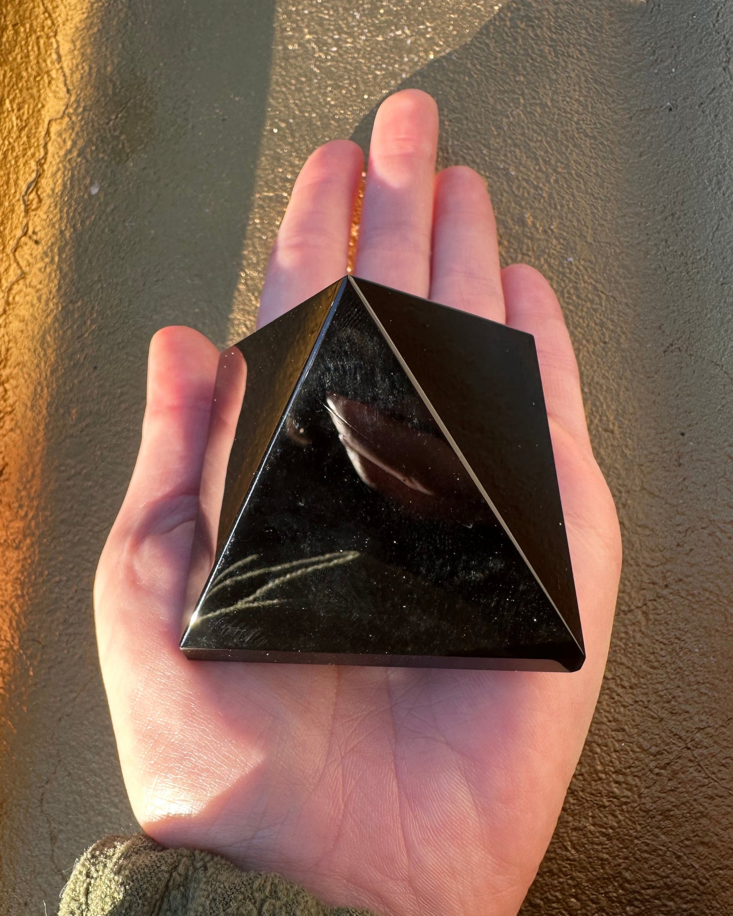Black Obsidian Pyramid