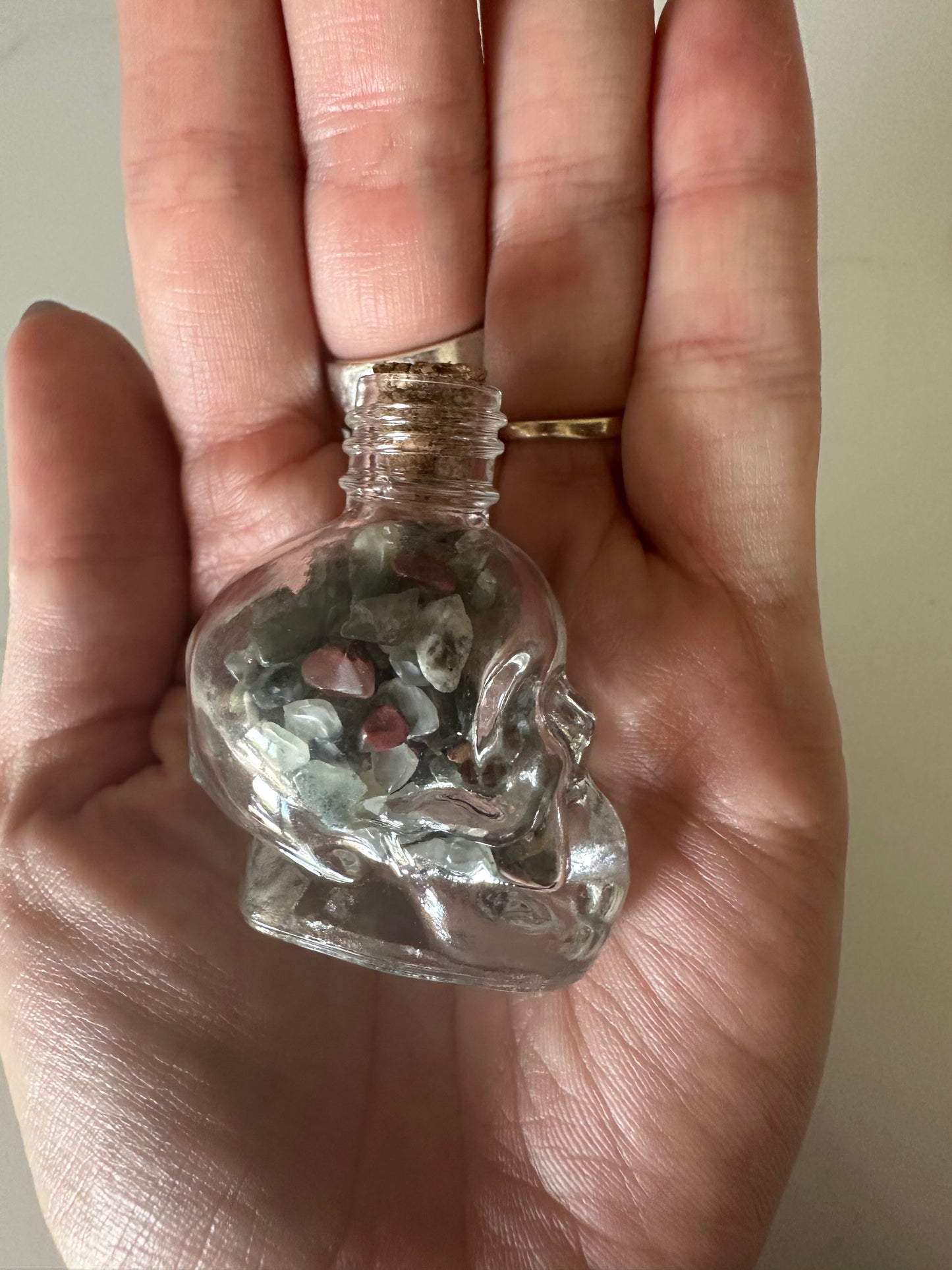 Skull Crystal Chip Jar