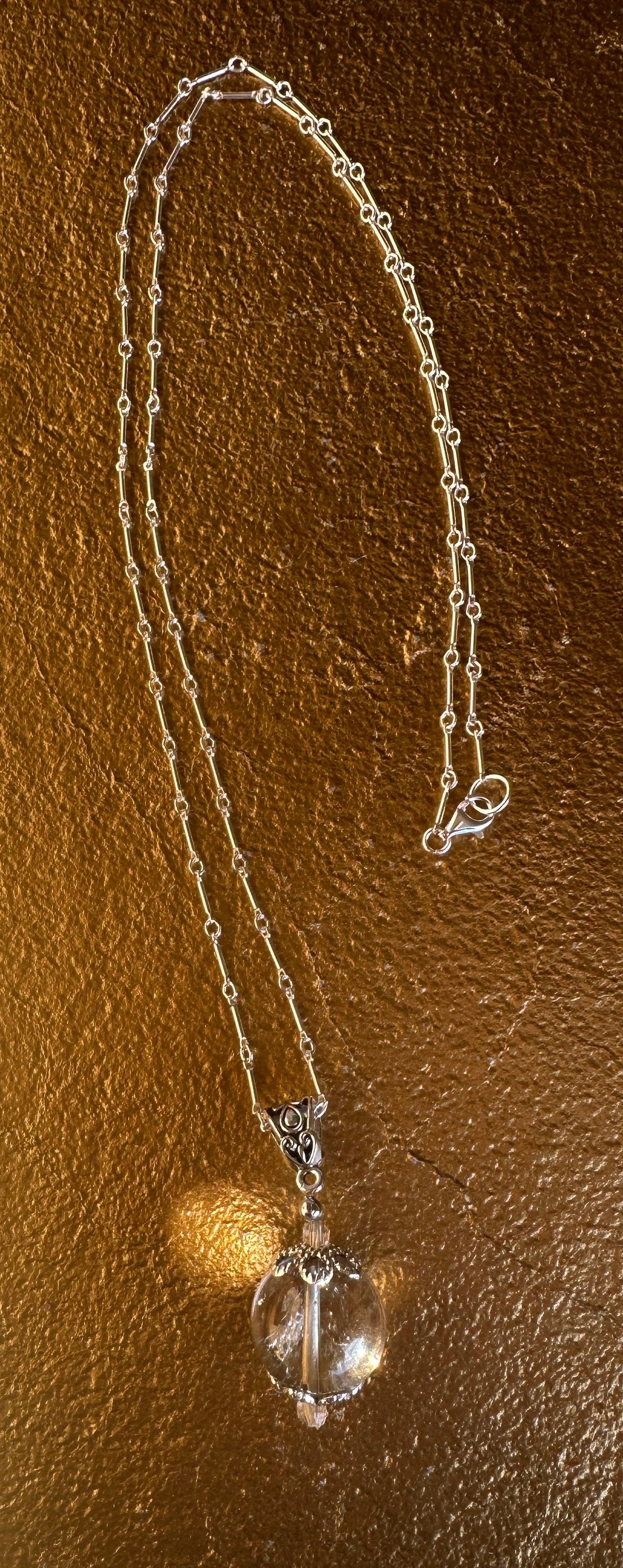 Smoky Quartz Pool of Light Necklace