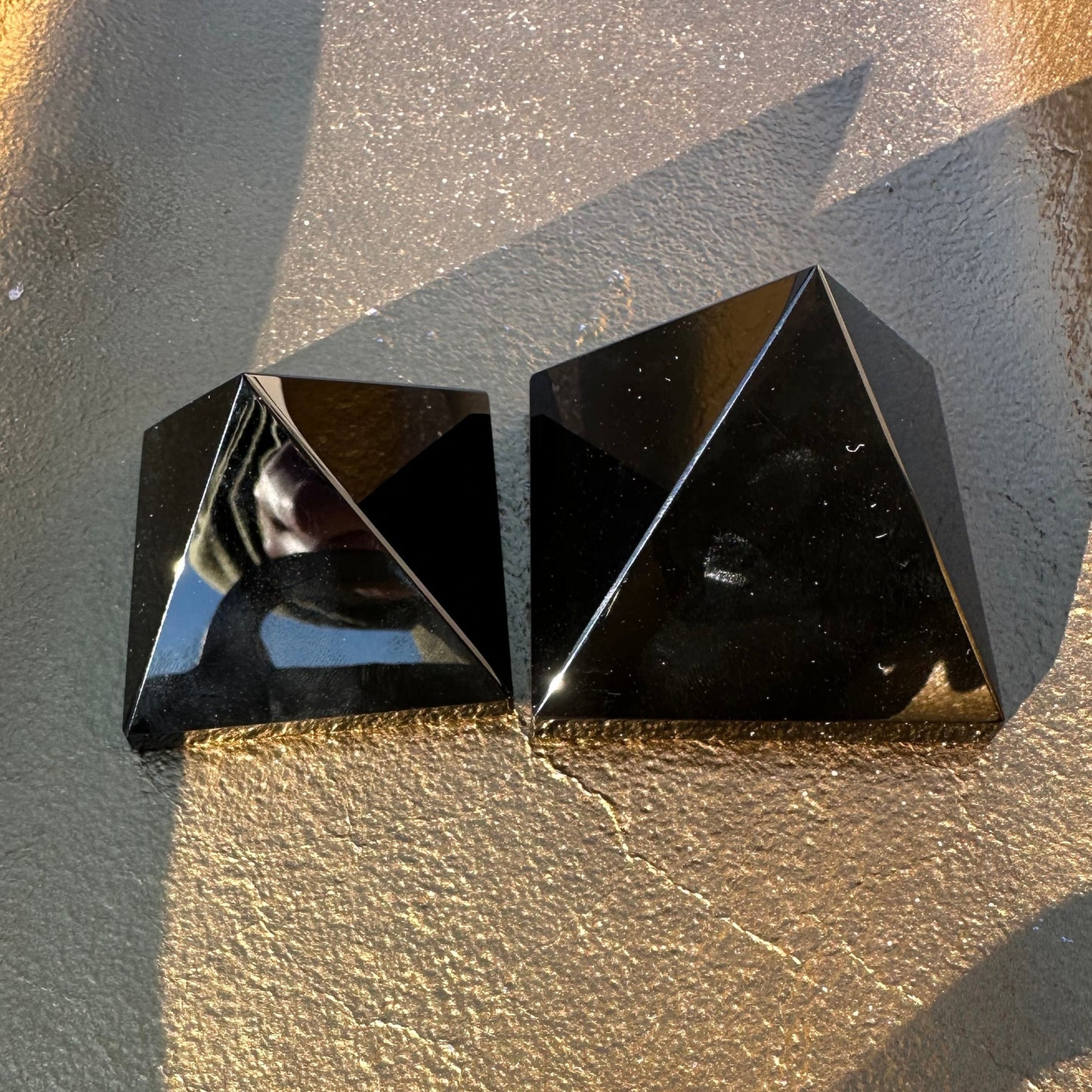 Black Obsidian Pyramid