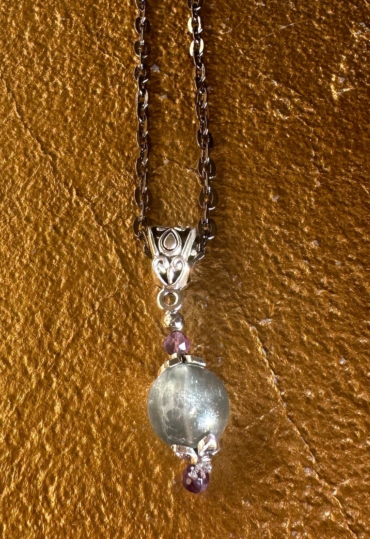 Blue Fluorite Pool of Light Necklace