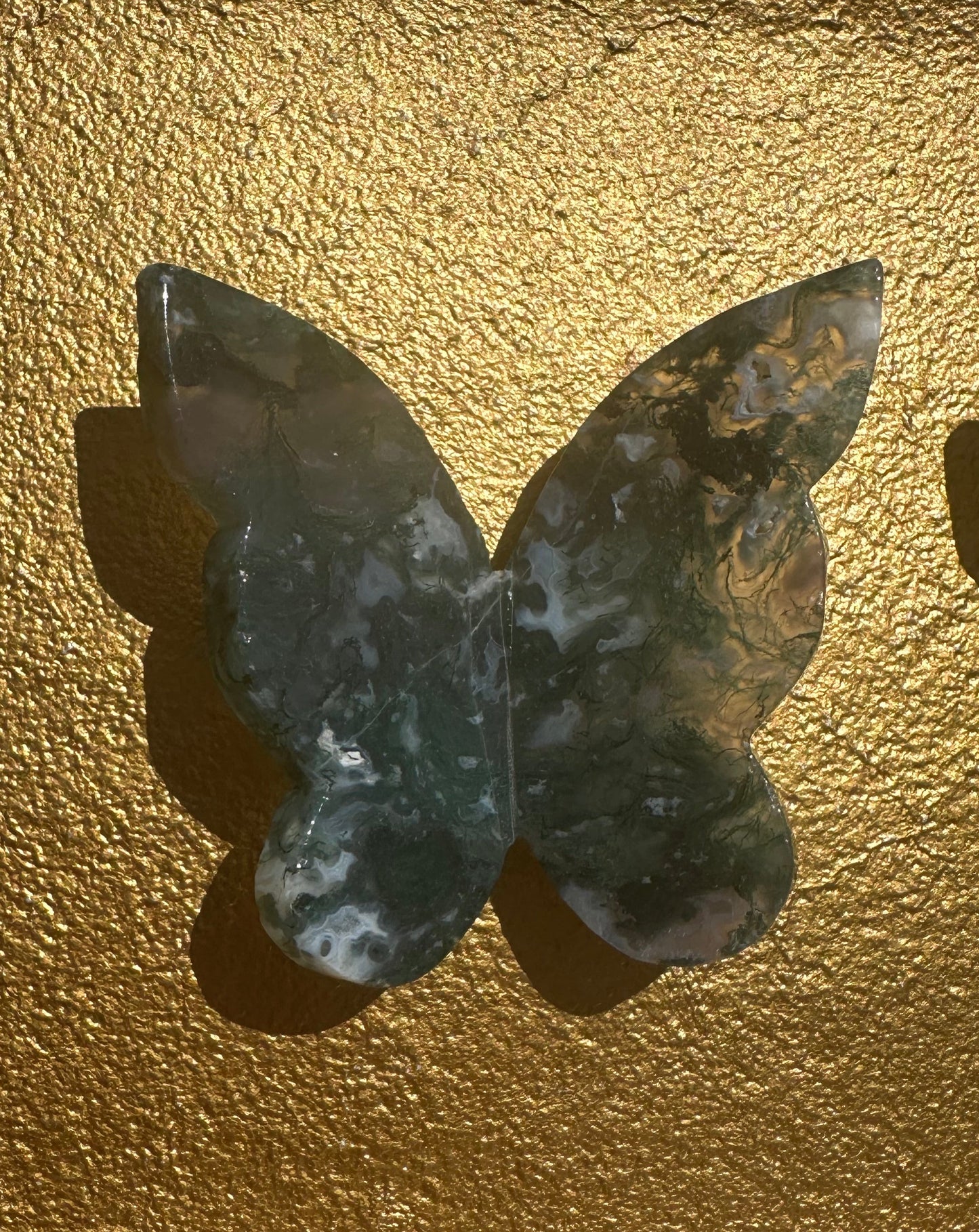 Moss Agate Butterfly