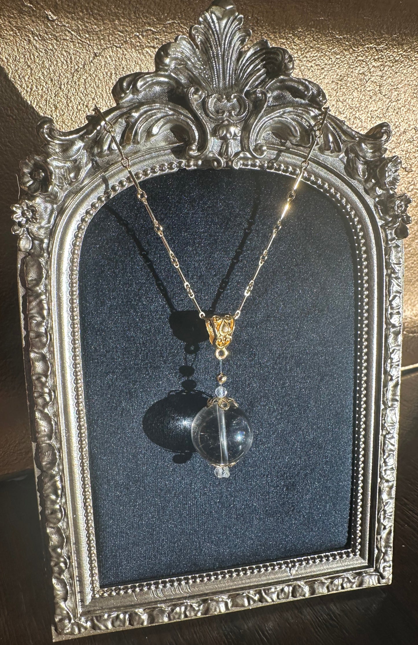 Smoky Quartz Pool of Light Necklace