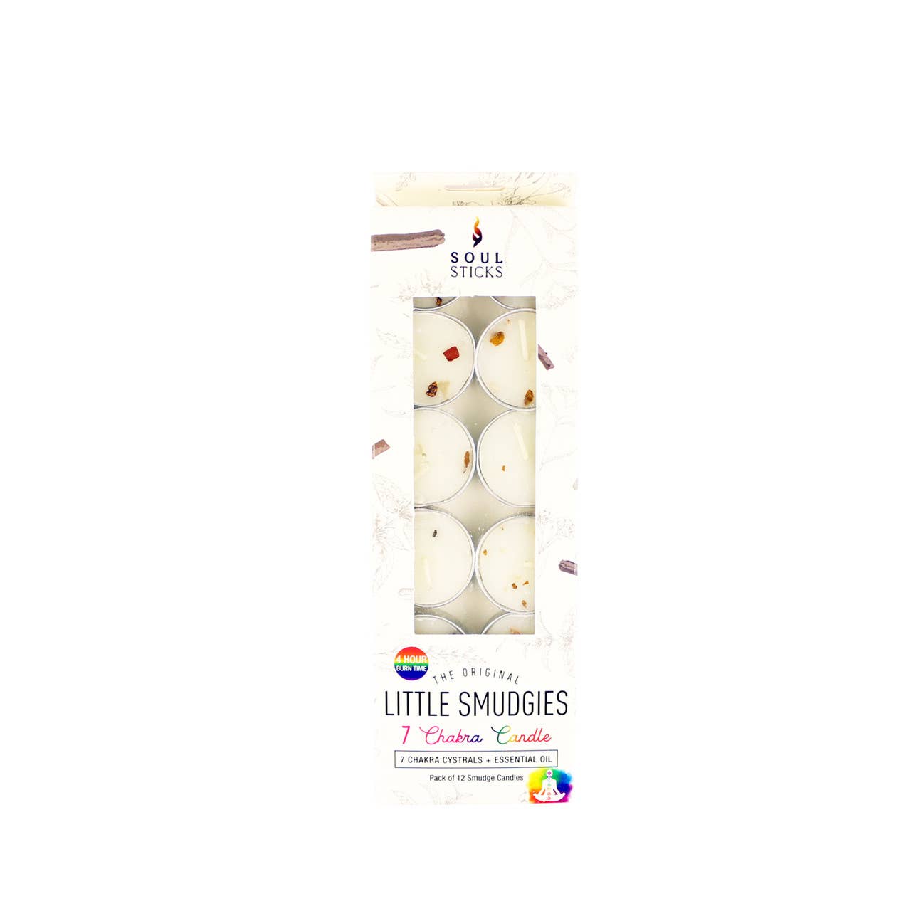 'Little Smudgies' 7 Chakras Smudge Candles (12)