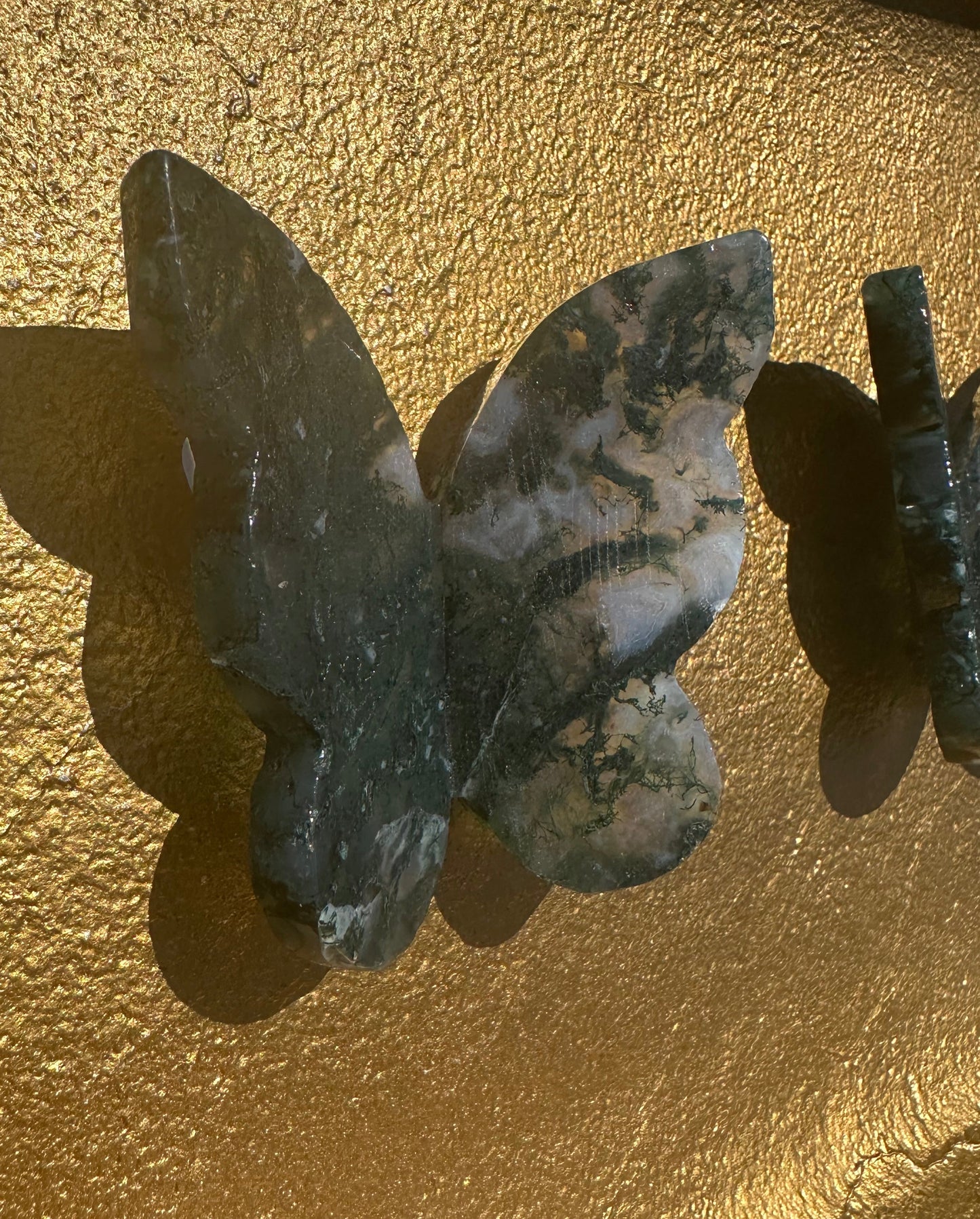 Moss Agate Butterfly