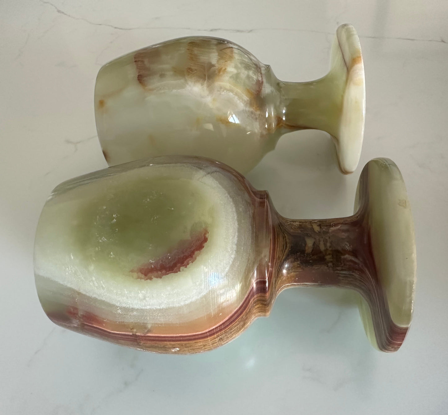 Green Onyx Chalice Set