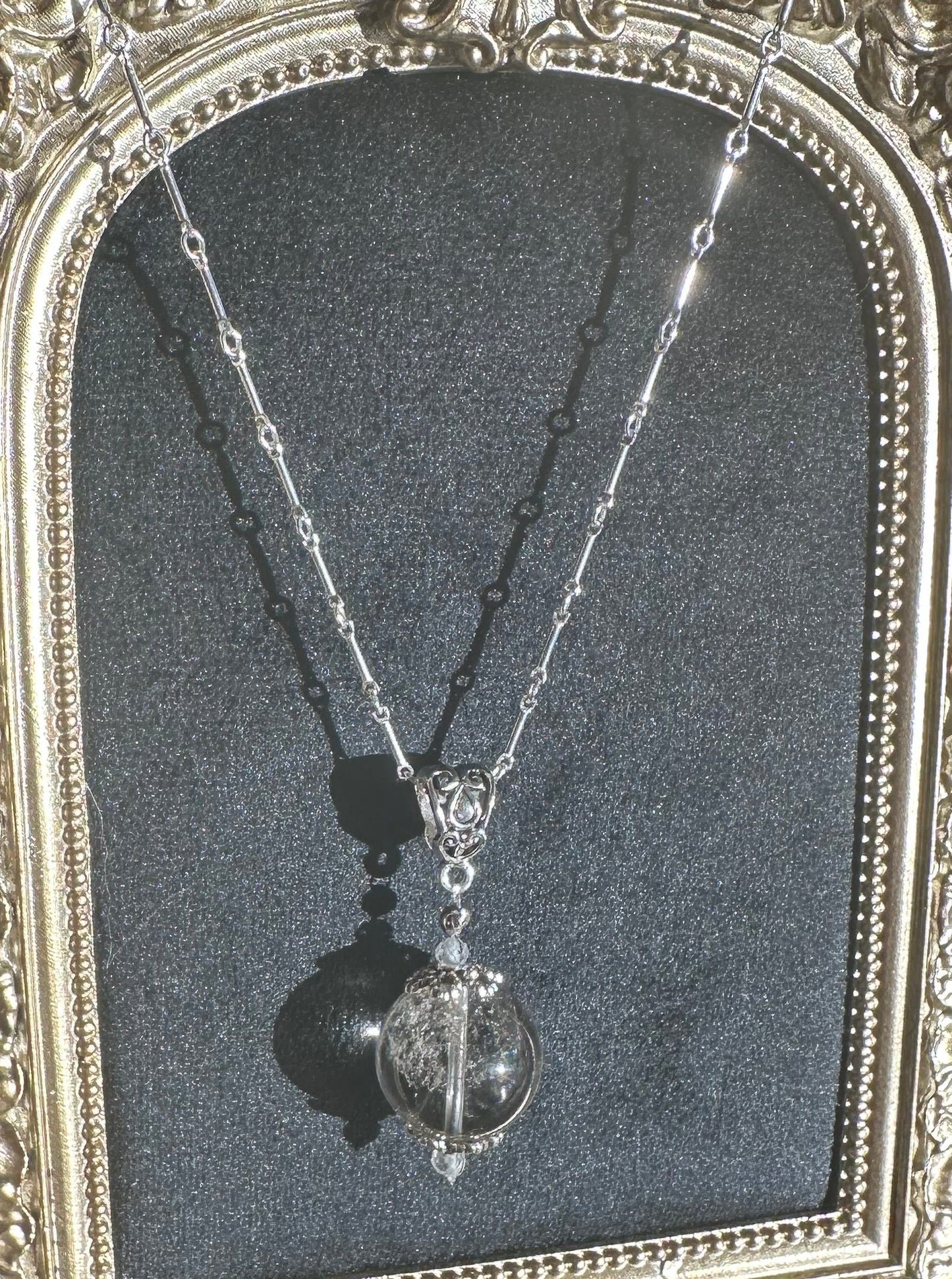 Smoky Quartz Pool of Light Necklace