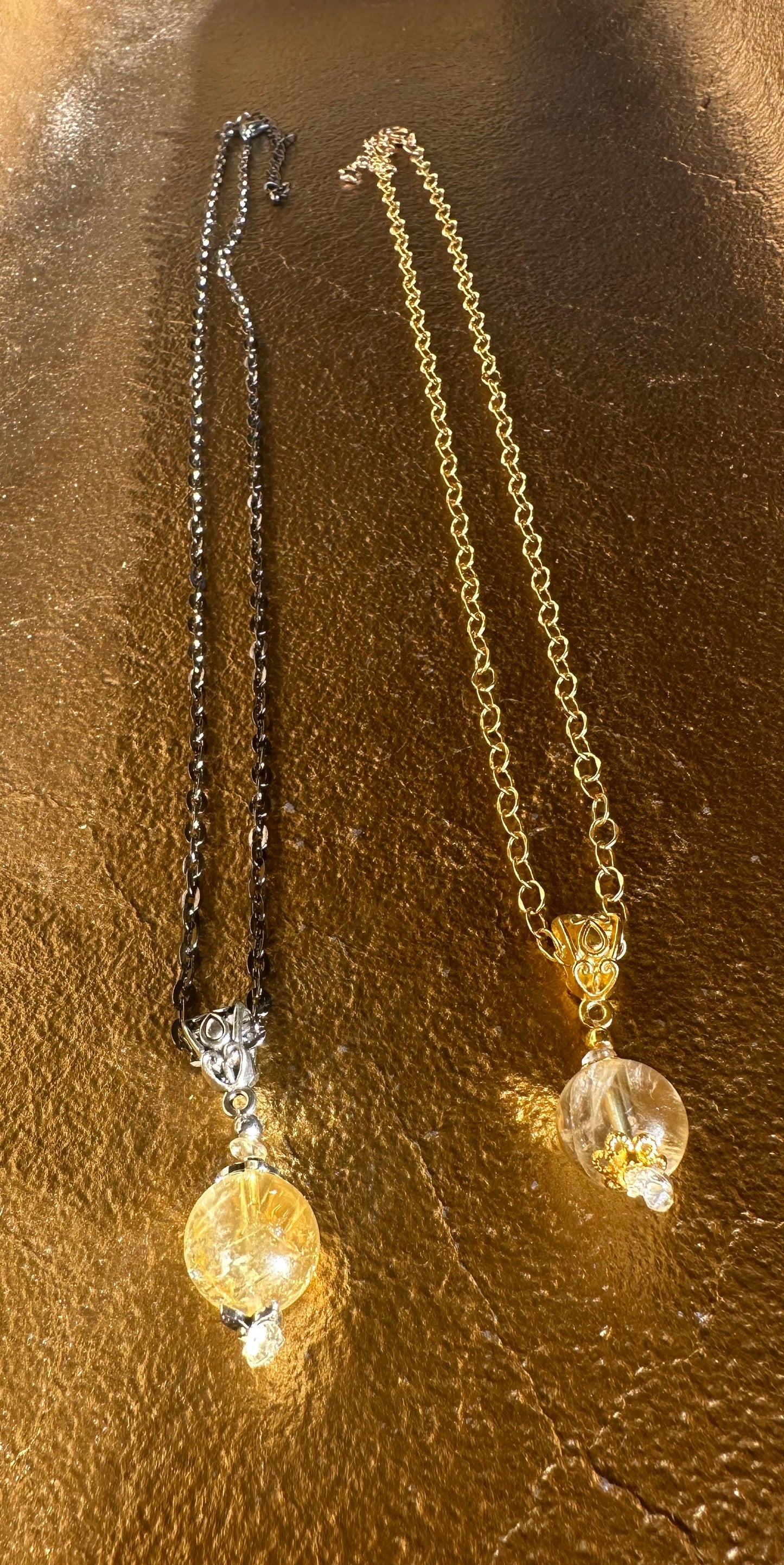 Citrine Pool of Light Necklace