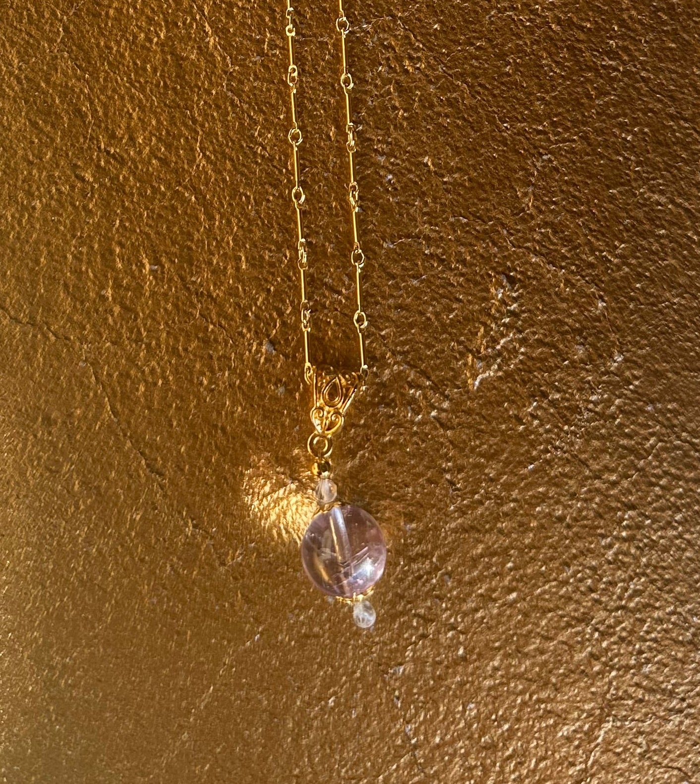Amethyst Pool of Light Necklace