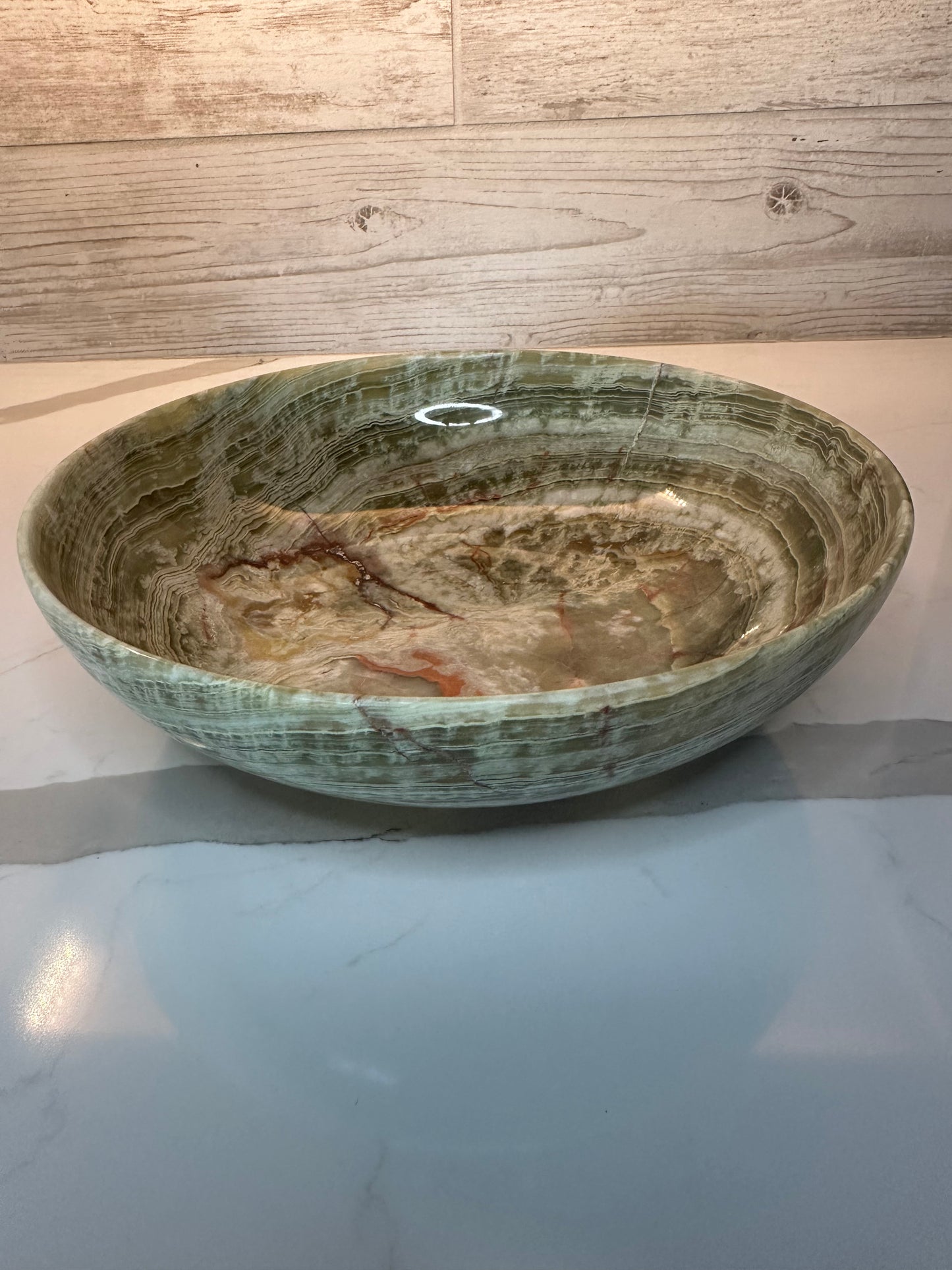 10 inch Green Onyx Bowl