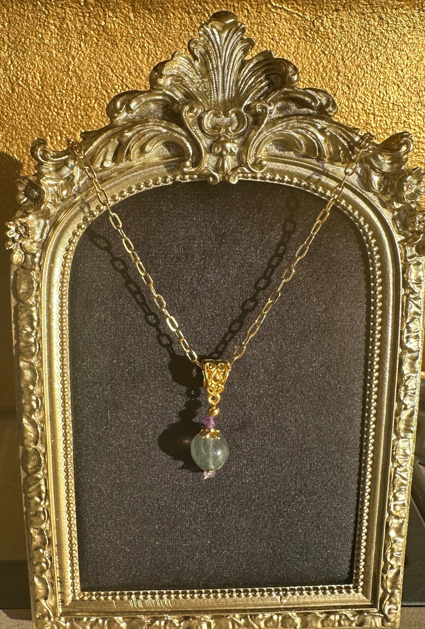 Blue Fluorite Pool of Light Necklace