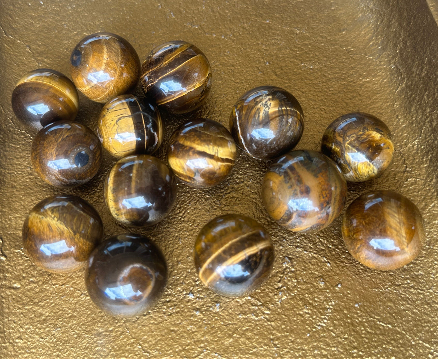 Mini Tigers Eye Spheres