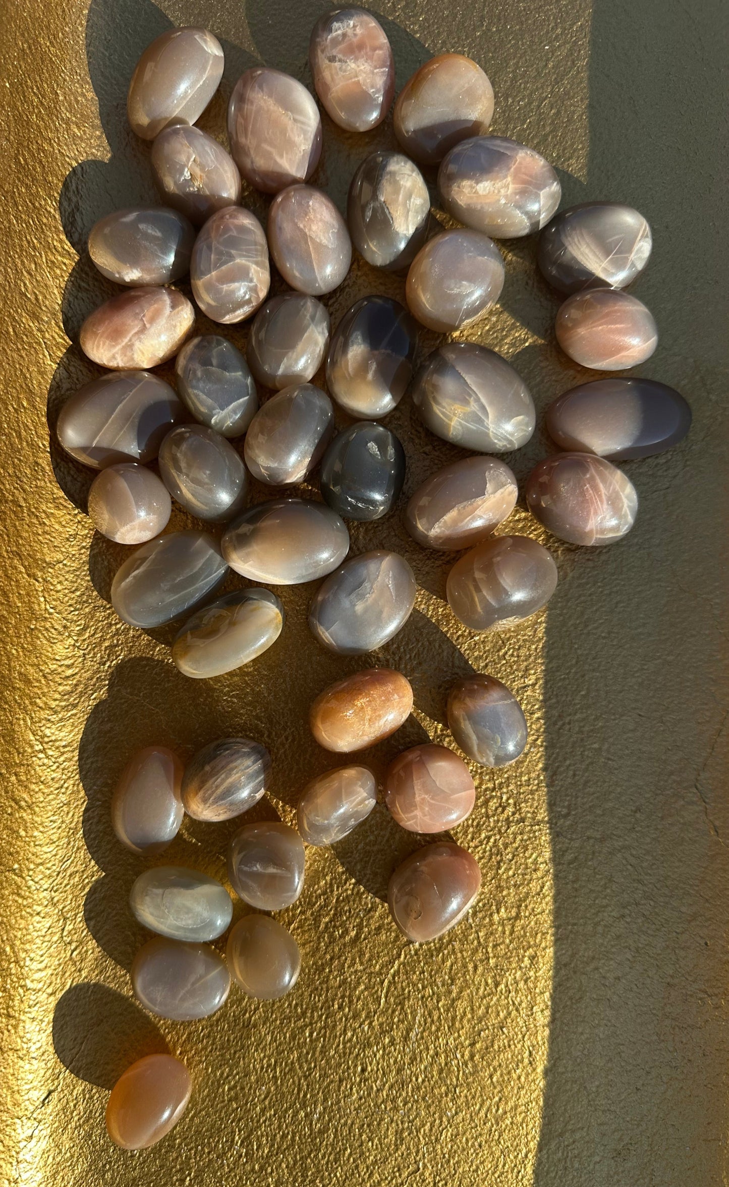 Black Moonstone & Sunstone Tumbles