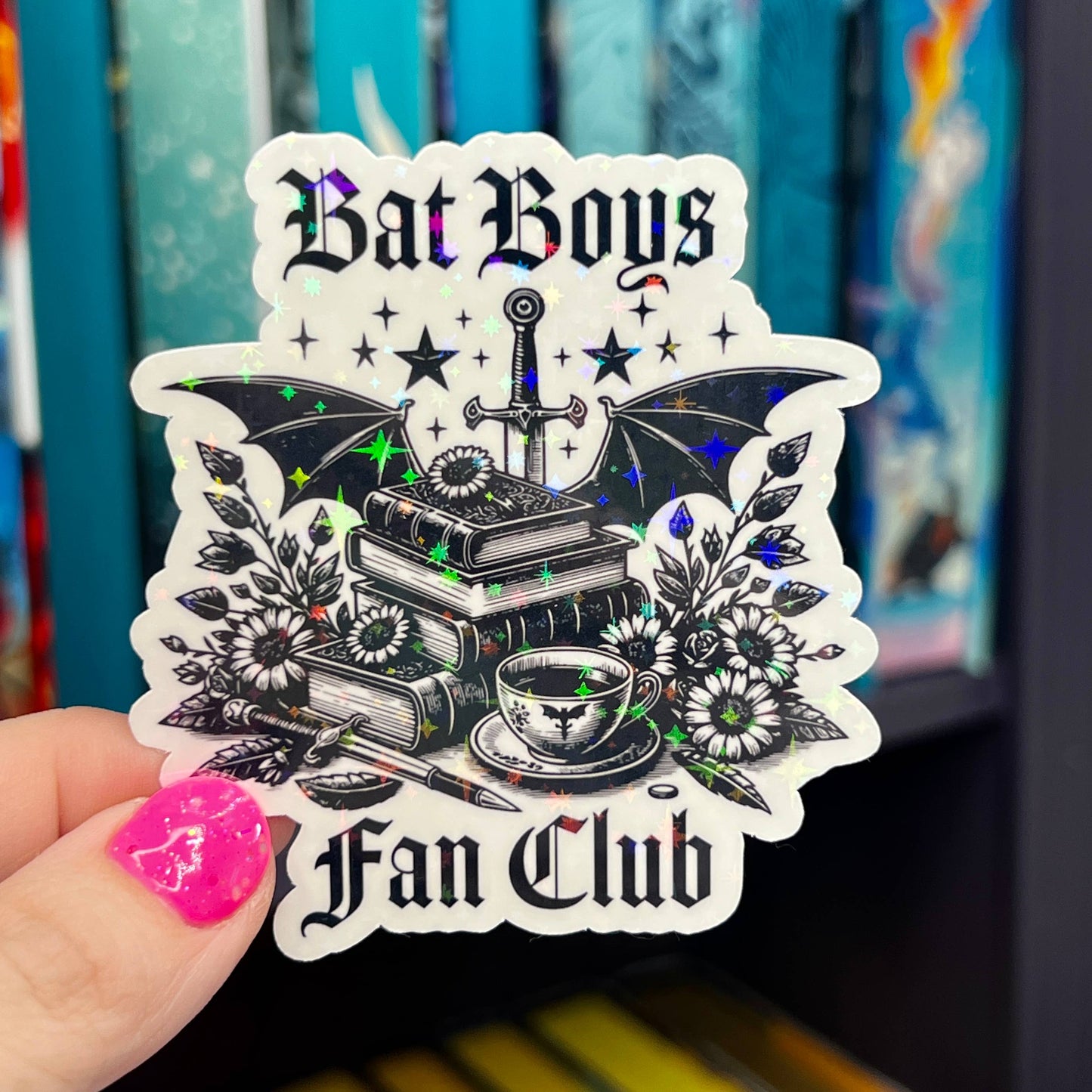 ACOTAR Bat Boys Fan Club Holographic Sticker
