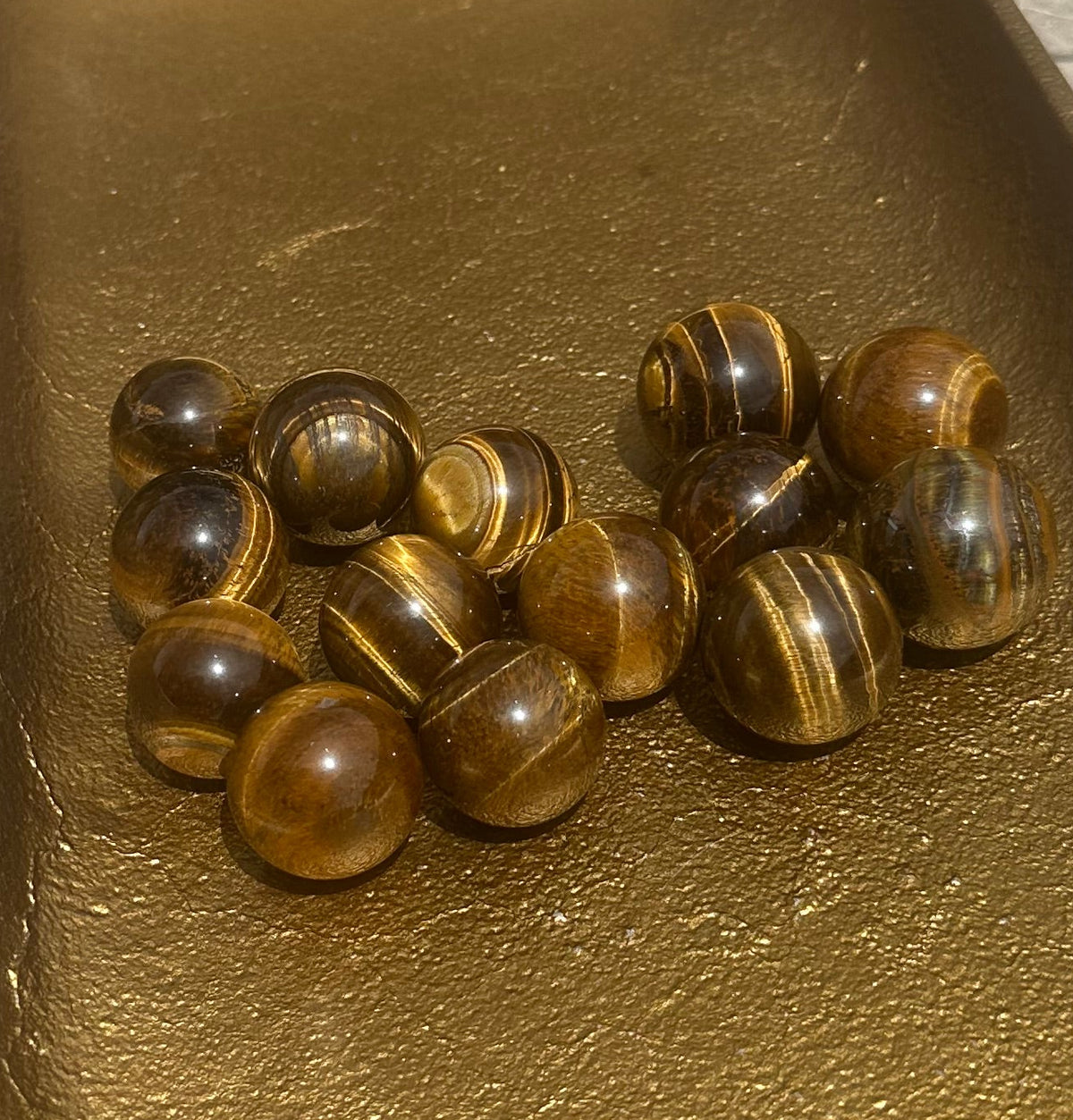 Mini Tigers Eye Spheres