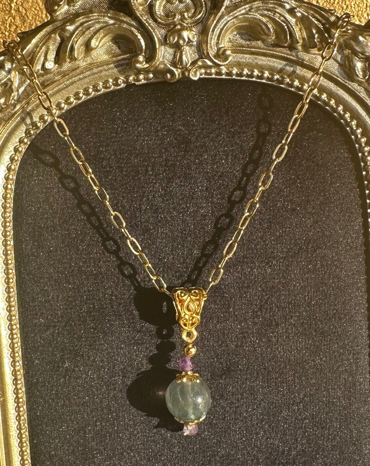 Blue Fluorite Pool of Light Necklace