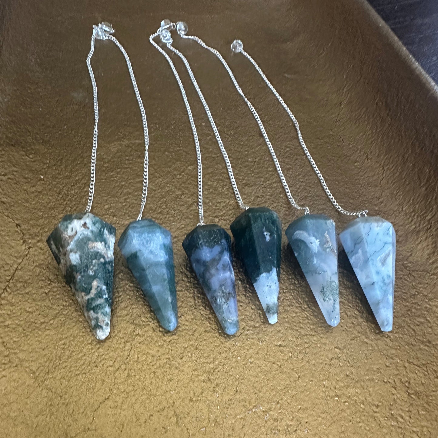 Moss Agate Pendulum