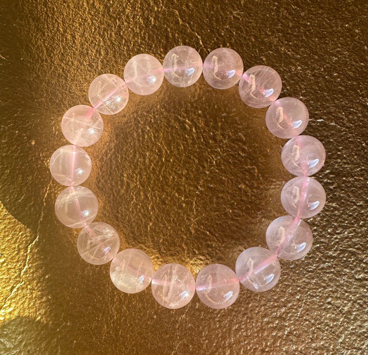 Gemmy Rose Quartz Stretch Bracelet