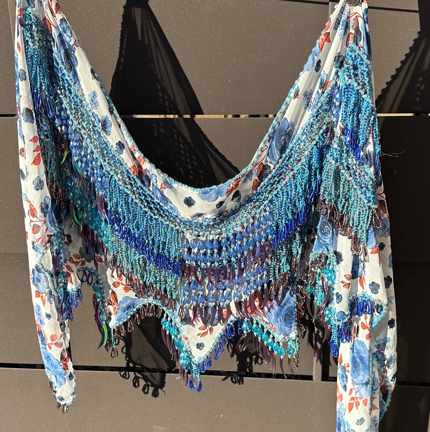 Blue Rose Hipscarf