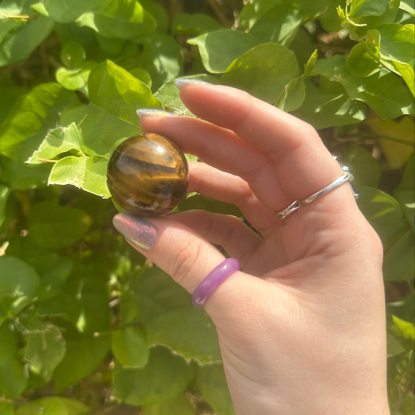 Mini Tigers Eye Spheres