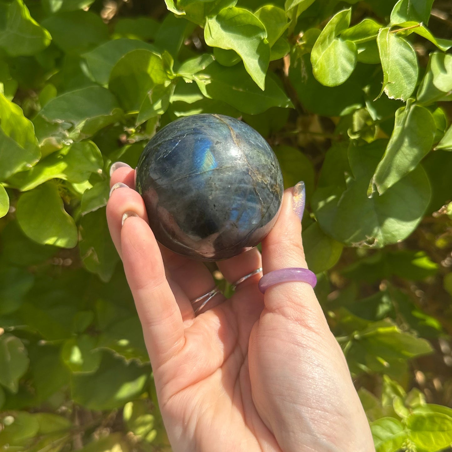 Starry Labradorite Spheres