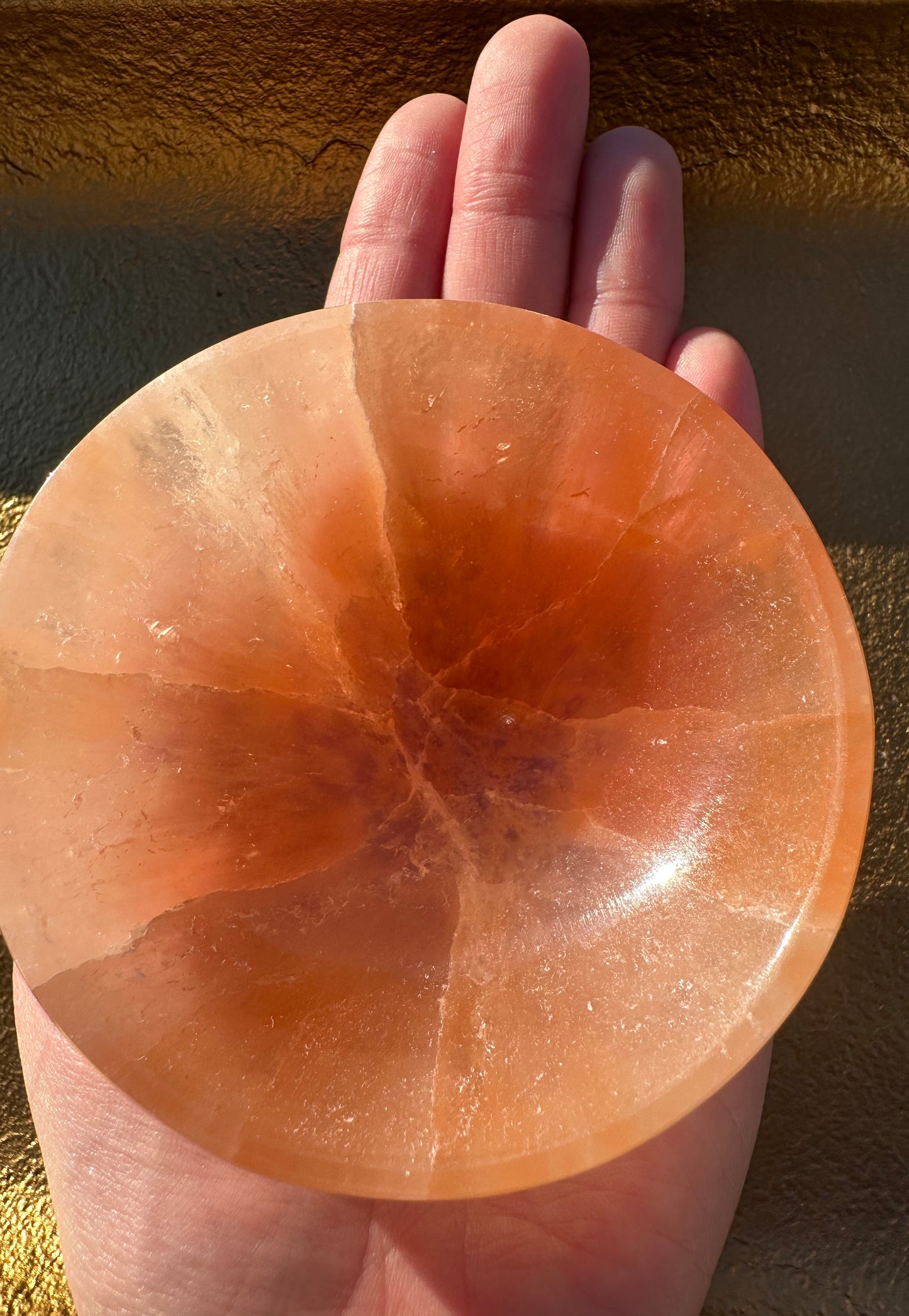 Orange Selenite Bowl
