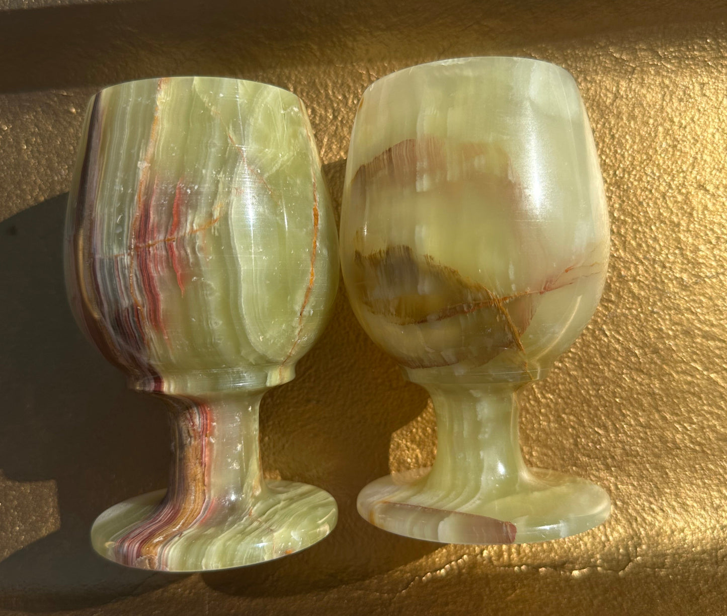 Green Onyx Chalice Set