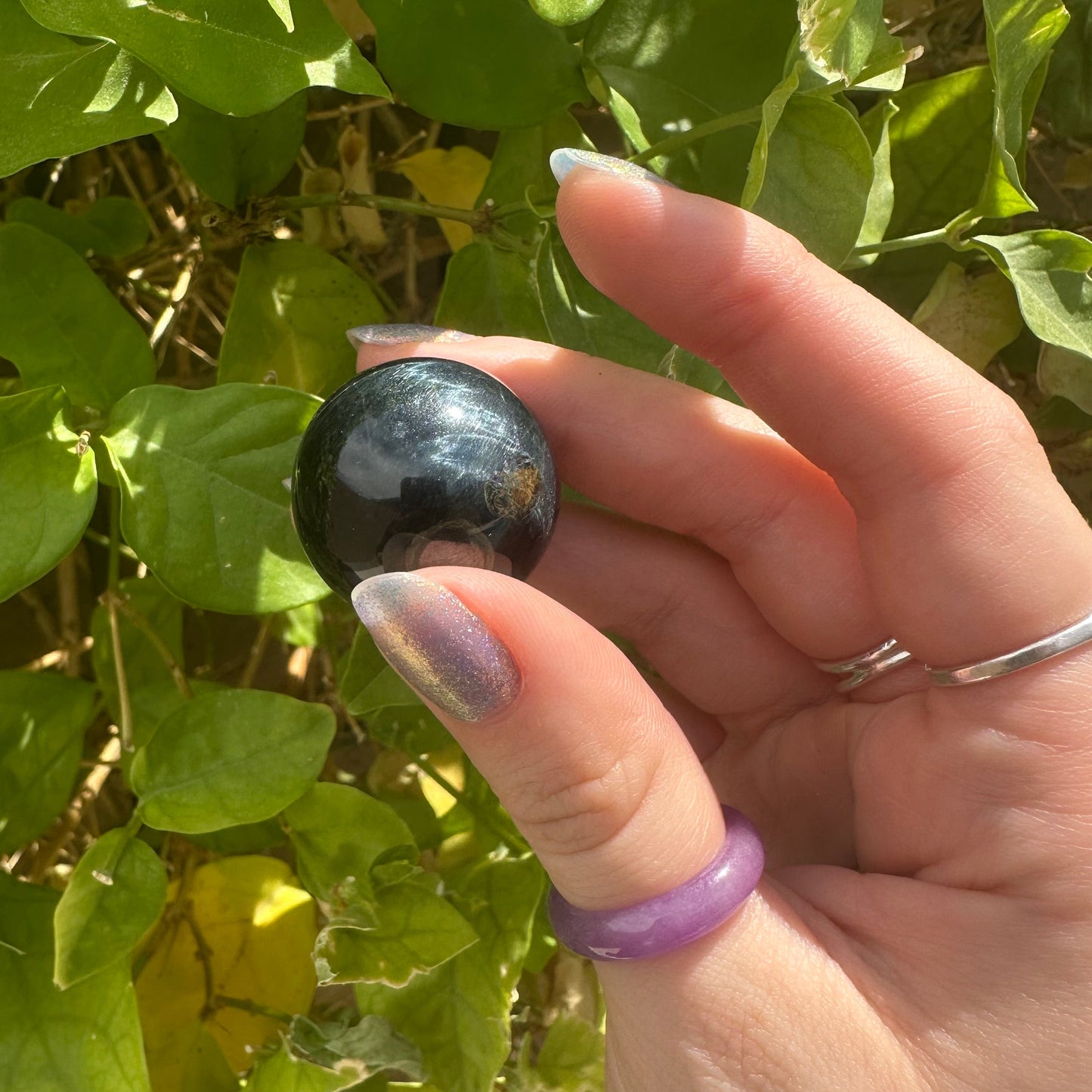 Mini Blue Tigers Eye Sphere