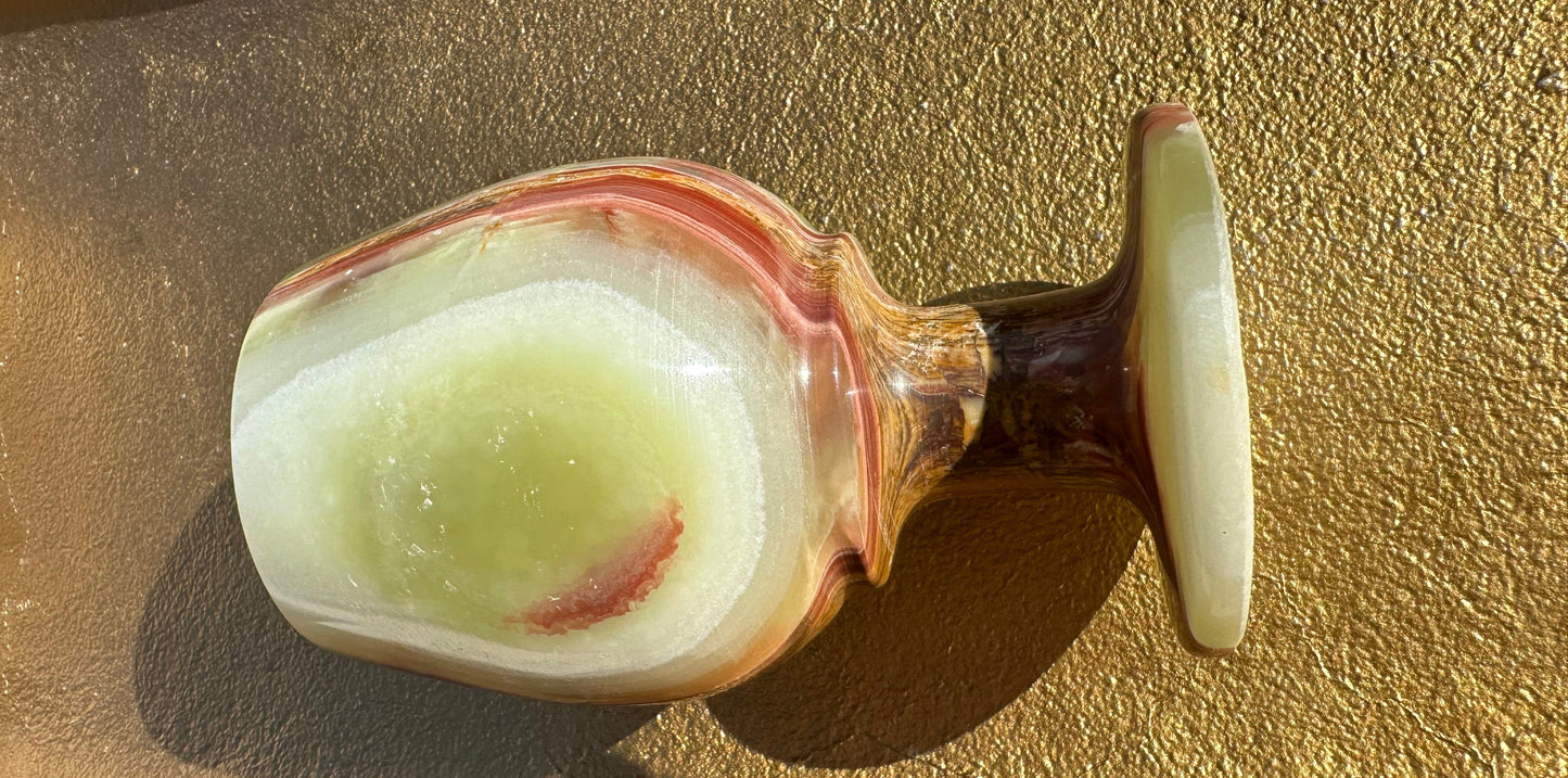 Green Onyx Chalice Set