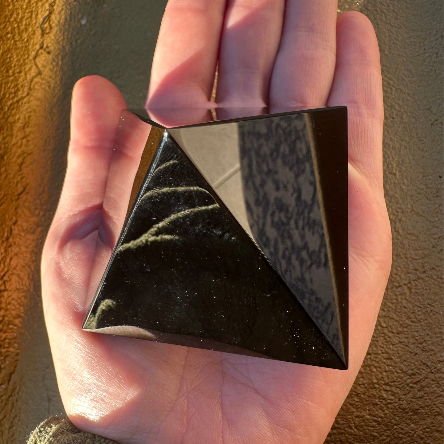 Black Obsidian Pyramid