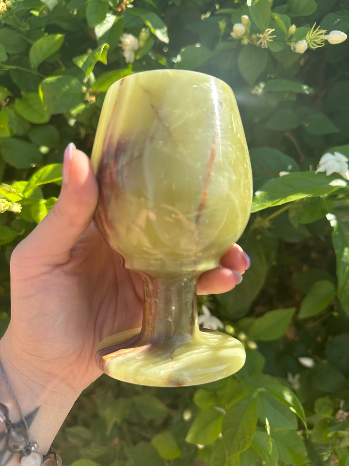 Green Onyx Chalice Set