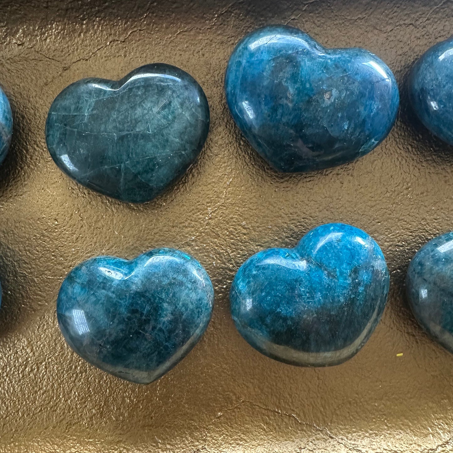 Blue Apatite Heart Palm Stone