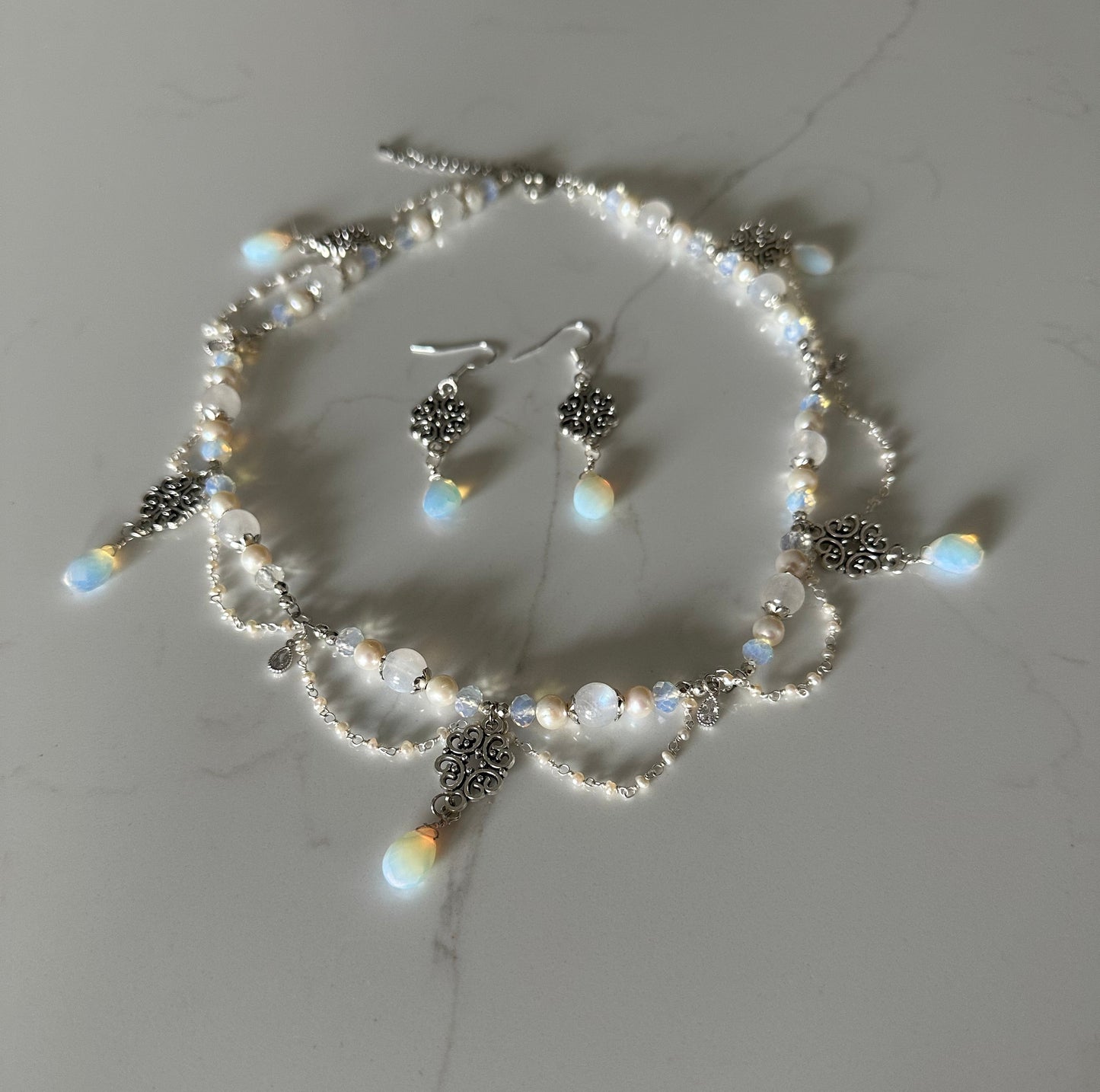 Ethereal Opalite Jewelry Set