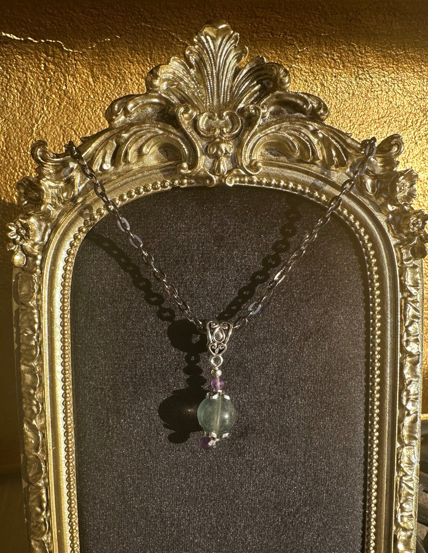 Blue Fluorite Pool of Light Necklace
