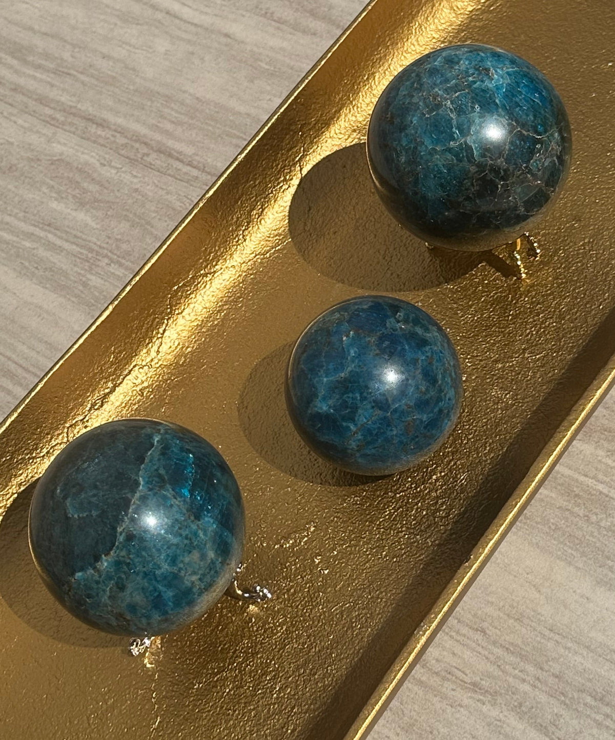 Blue Apatite Sphere