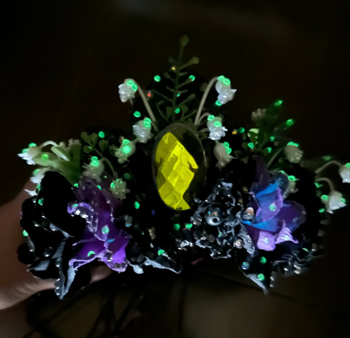 Mystic Topaz Flower Crown